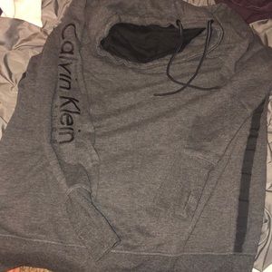 gray calvin klein hoodie